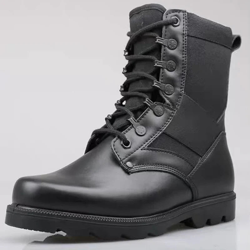 Product Image for Winter Herren Stiefel Spezialkräfte Stiefel Outdoor Sport Herren Schuhe Bergsteigen Landschaftsläufer Herren Schuhe, schwarz / 39