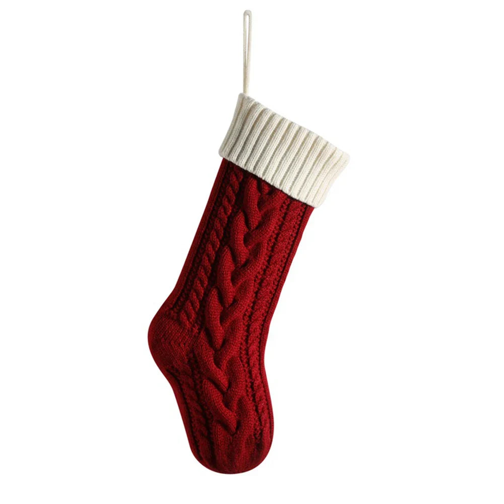 Product Image for Weihnachtsstrümpfe mit benutzerdefiniertem Namen, Weiß Rot / Bestickter Name