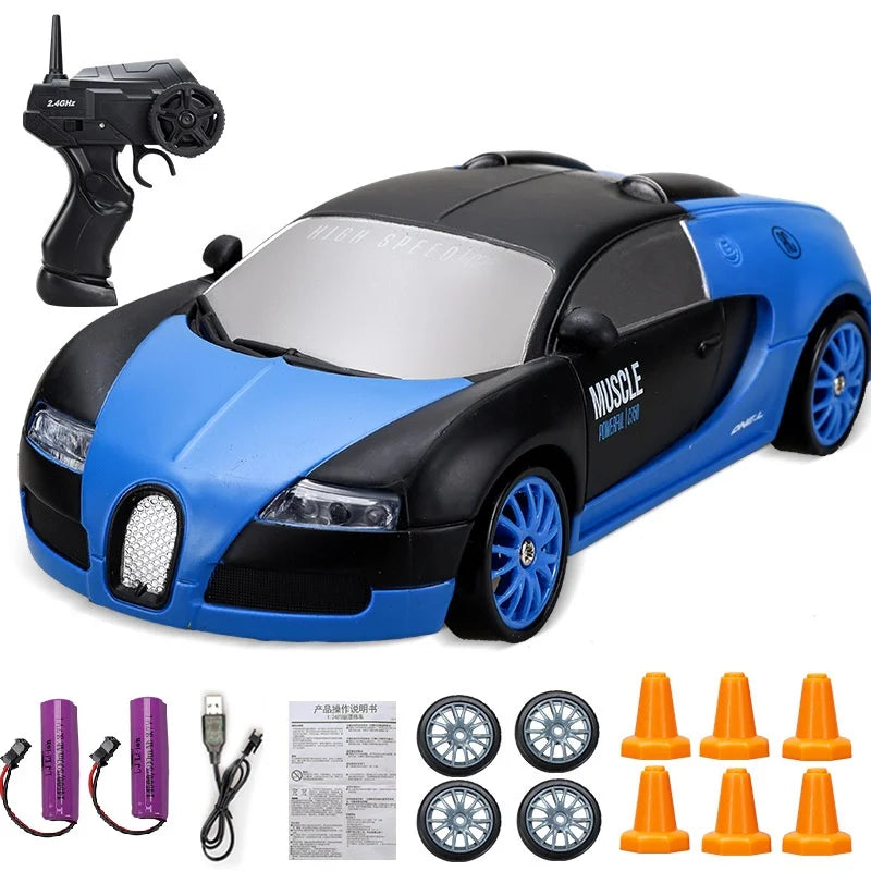 Product Image for Sandsberg | Stylischer Mini Drifter für aufregende Abenteuer - SwiftDrift, Bugatti Chiron Blau (2x Batterie)