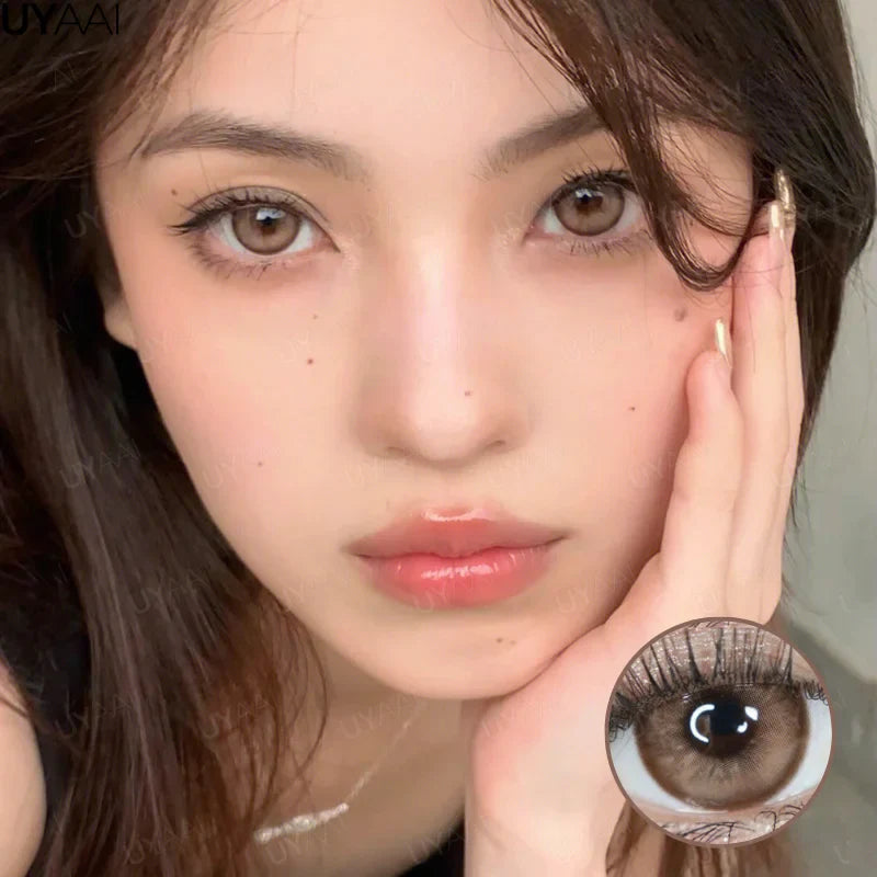 Product Image for Sandsberg | 1 Paar Farbige Linsen Big Eye Natürliche Farbige Kontaktlinsen Korea Blaue Augen Kontaktlinsen Lila Graduierte Linsen Pink Anime Linse, 