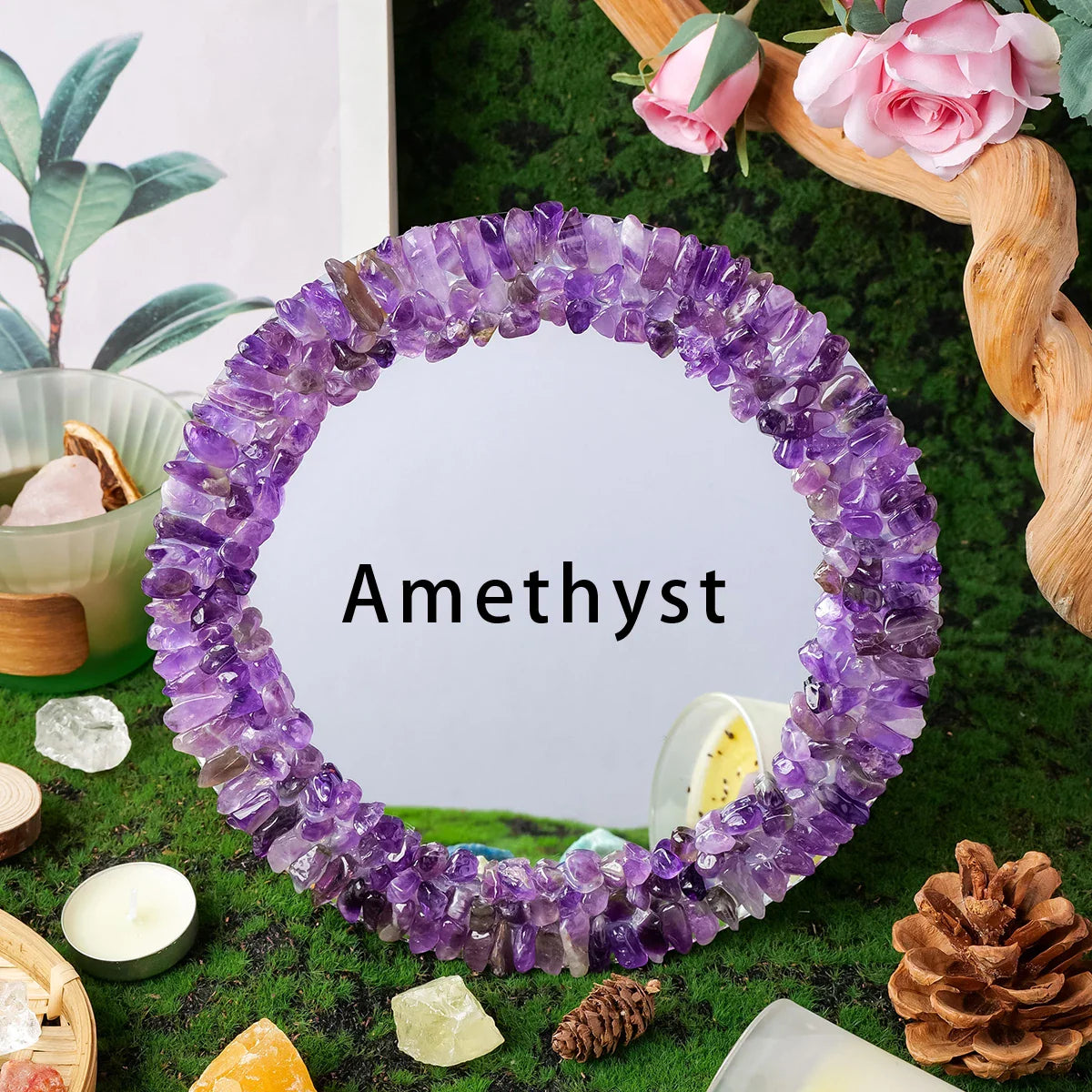 Product Image for Sandsberg | Celestial Aura Kristall Spiegel, Amethyst