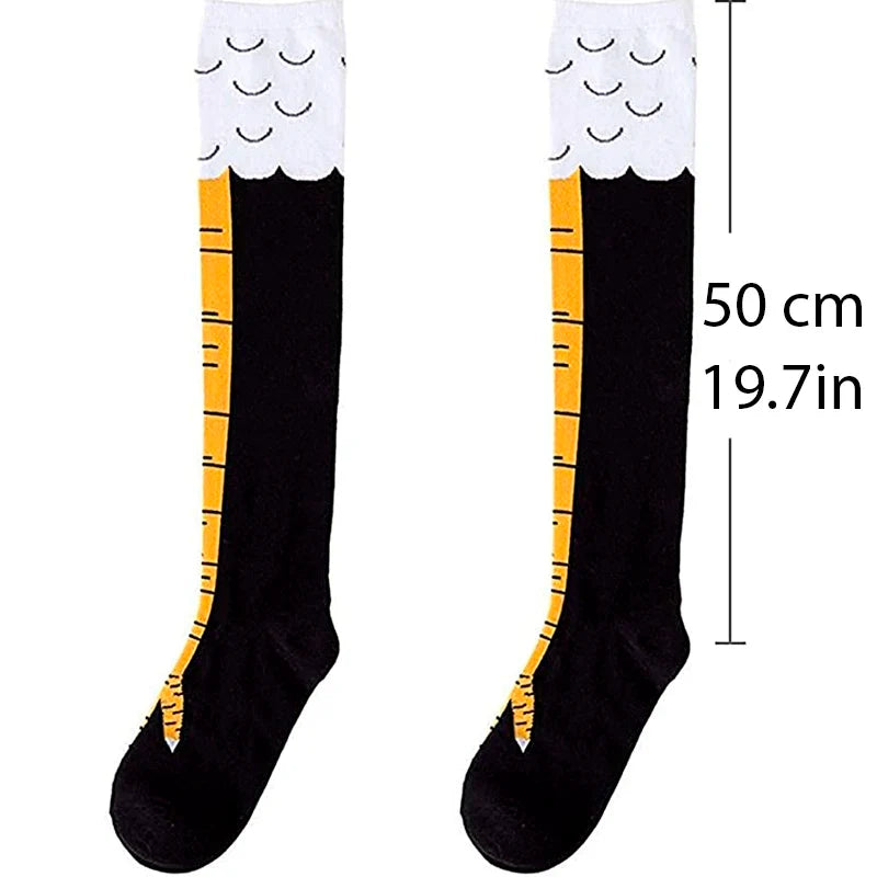 Product Image for Sandsberg | Lustige Hühnerfüße Socken, Gelb Schwarz / 1 Paar