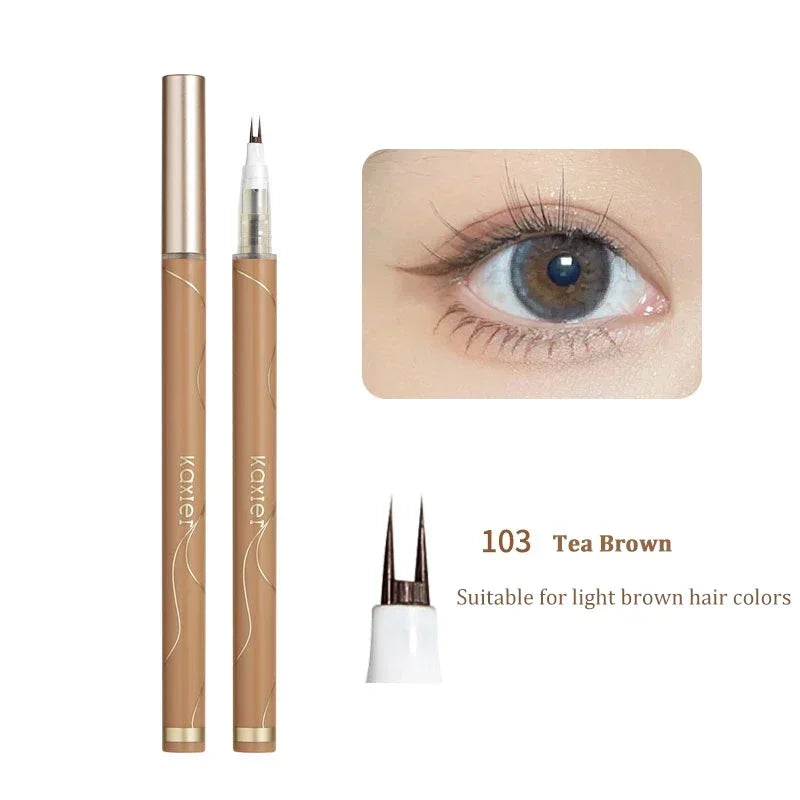 Product Image for Sandsberg | Natürlicher Doppelgabelspitzen-Unterwimpern-Stift Ultra-dünner flüssiger Eyeliner Wasserdichter Wimpern-Brauen-Eyeliner-Bleistift Makeup-