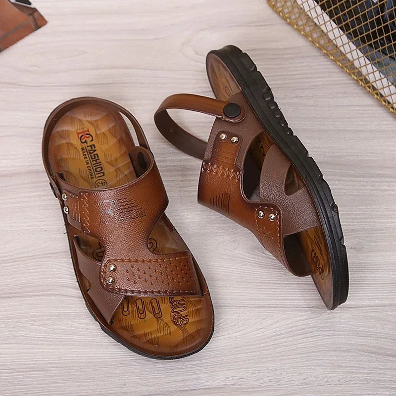 Product Image for Herren Sandalen Rutschfeste Sommer Outdoor Strand Flip-Flops Freizeit Schuhe Herrenschuhe, Gelb / 35
