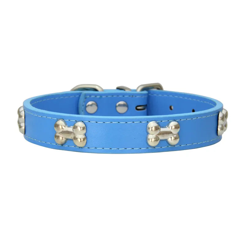 Product Image for Sandsberg - Langlebiges Lederhalsband für kleine bis große Hunde, Marineblau / S