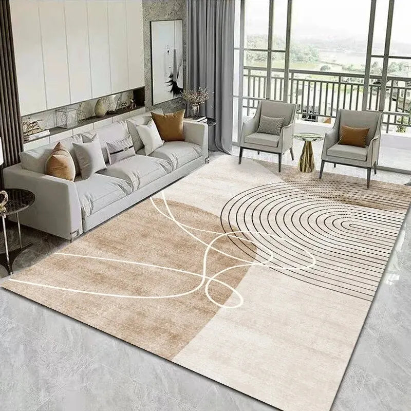Product Image for Wabi-sabi Gestreifter Kristall Samt Wohnzimmer Teppich Leichte Luxus Sofa Bodenmatte Voll Shop Zuhause Zimmer Schlafzimmer Bett Decke, 1200 mm x 1600 