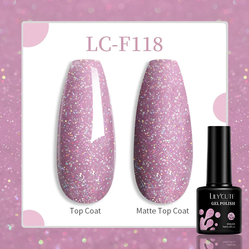 Product Image for Sandsberg |7ML Snowlight Cat Magnetischer Gel Nagellack Grow-In-Dark Reflexion Glitter Laser Semi-Permanent Soak Off UV Gel Nagellack, F118