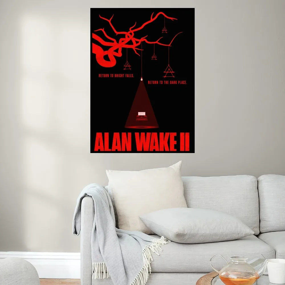 Product Image for Spiel Alan W-Wake 2 Poster Drucke Wandmalerei Schlafzimmer Wohnzimmer Dekoration Büro Klein, z2 / 57X90cm