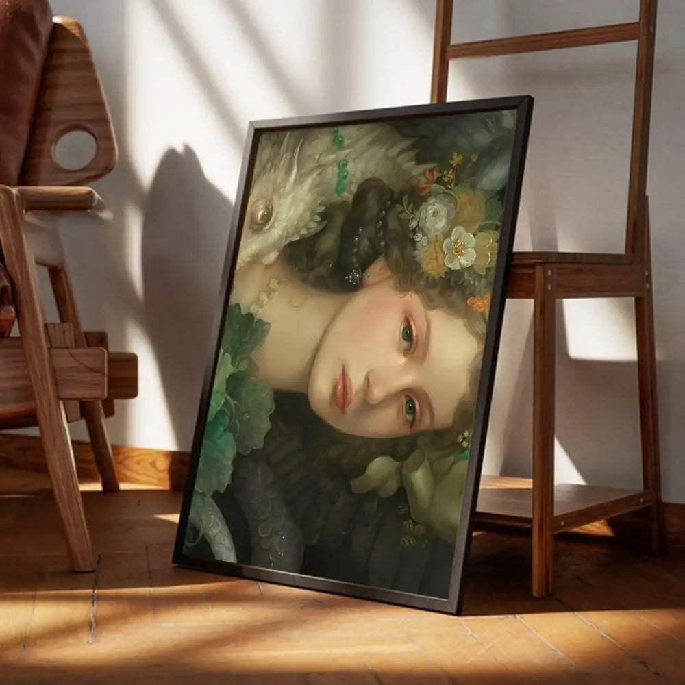 Product Image for Vintage-Porträt Klassische Kunstleinwanddrucke Berühmte Gemälde Wandkunst Poster Bilder für Wohnzimmer Esszimmer Schlafzimmer Kunst Dekor, #07 / 