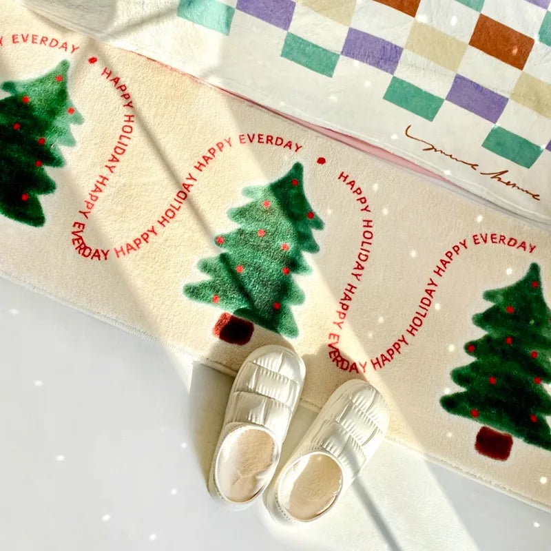 Product Image for Sandsberg Weihnachts-teppich Schlafzimmer Nachttisch-teppiche Feiertags Cartoon weich flauschig bequem Imitat Cashmere teppich Balkon langer 