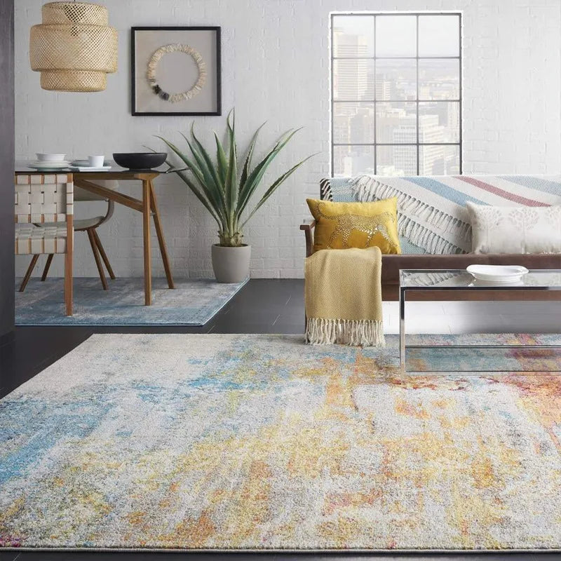 Product Image for Sandsberg | Nordic Style Wohnzimmer Große Fläche Teppich Kreativ Abstrakt Bunt Dekorative Wohnteppiche Komfortabel Weich Plüsch Pflegeleichter Teppich