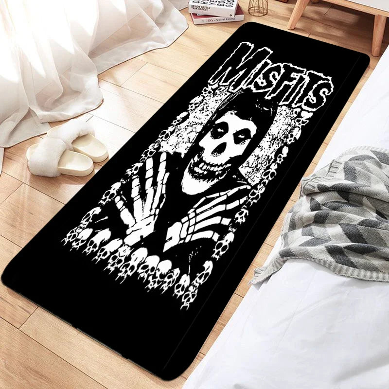 Product Image for Teppich für Musikzimmer, Misfit 40 Jahre Rockband Welt Tour, Bodenmatte, Fußmatten, Haustierteppich, Badematte, Küche, Flur, Fußteppich, 