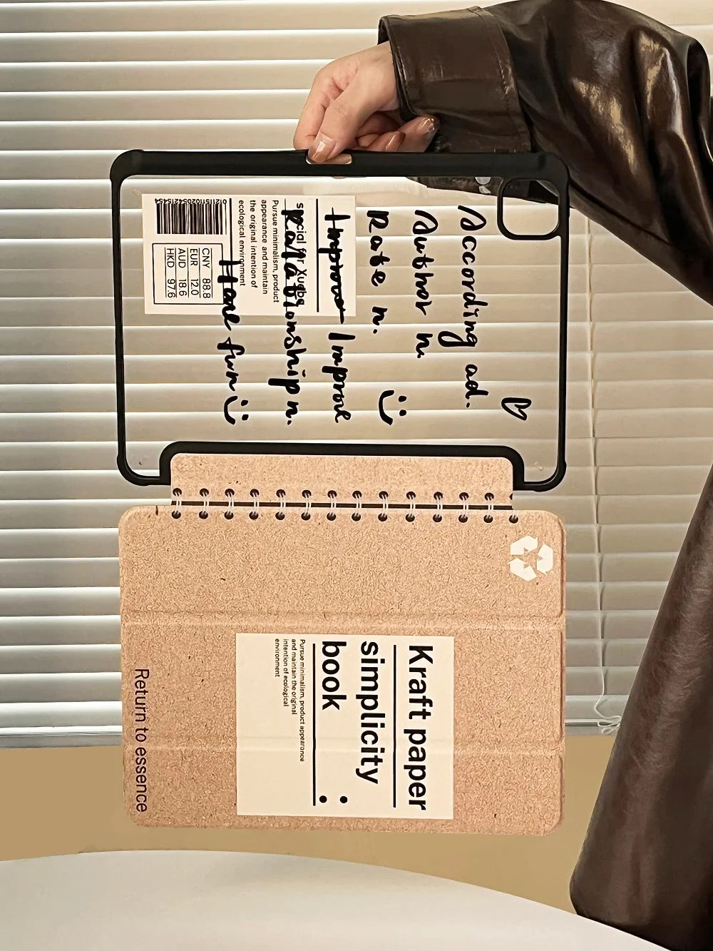 Product Image for Sandsberg | Süßes Notizbuch Für iPad Hülle 2024 Air 11 13 M2 Pro 11 12.9 13 Hülle 10.2 7/8/9/10 10. Generation Cover 10.5/9.7 Zoll Air 3 4 5 10.9 