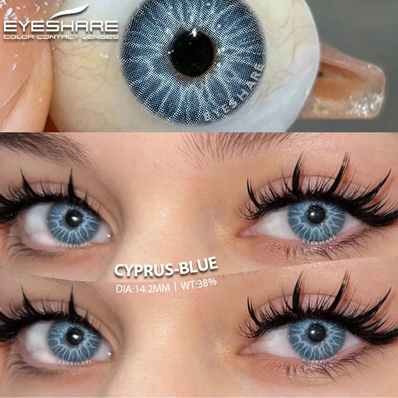 Product Image for Sandsberg | Farbige Linsen für die Augen 1 Paar/2 Stück Farbige Kontaktlinsen Grüne Linsen Blaue Augen-Kontaktlinsen Kosmetische Graue Pupillenlinse 
