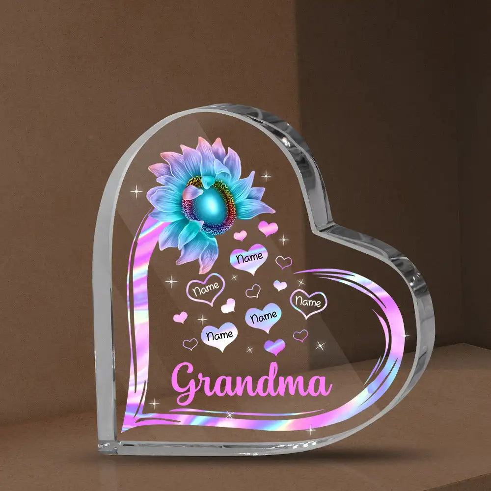 Product Image for Sandsberg | Handdruck Großmutter Druck Acryl Herz Plakette Großmutter Geburtstagsgeschenke Sohn für Großmutter Andenken Schlafzimmer Tisch 
