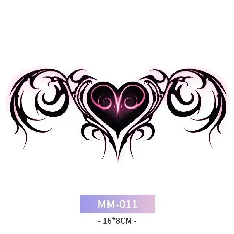 Product Image for Sandsberg | 6Teiliges Waterproof Tattoo Sticker Set Langanhaltendes Fake Tattoo Mädchen 3D Fake Sex Womb Tattoo für Frauen Temporär Abdomen섹스타투스티커 