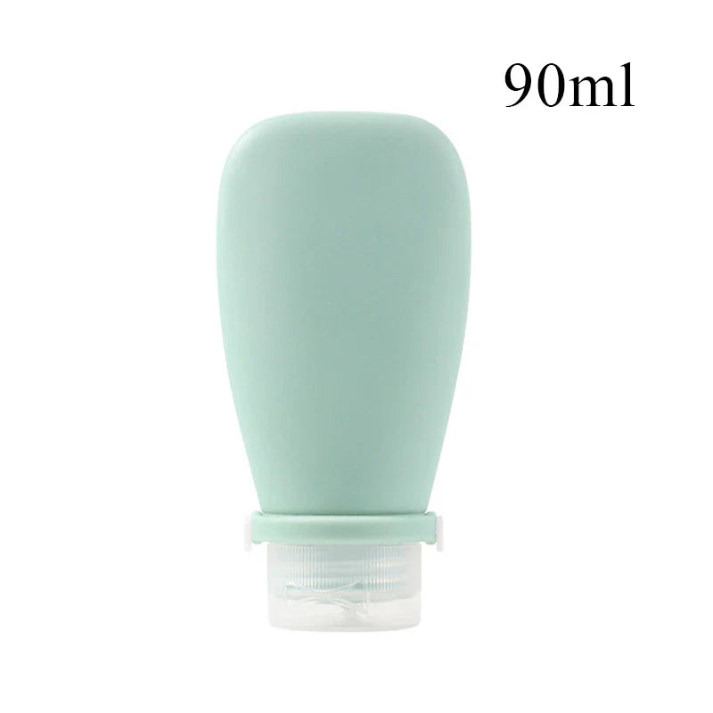 Product Image for Tragbare Silikon-Reiseflasche - Auslaufsicherer Kosmetikaufbewahrungsbehälter für nachfüllbare Lotion, Shampoo - Quetschflasche leere Flasche, 