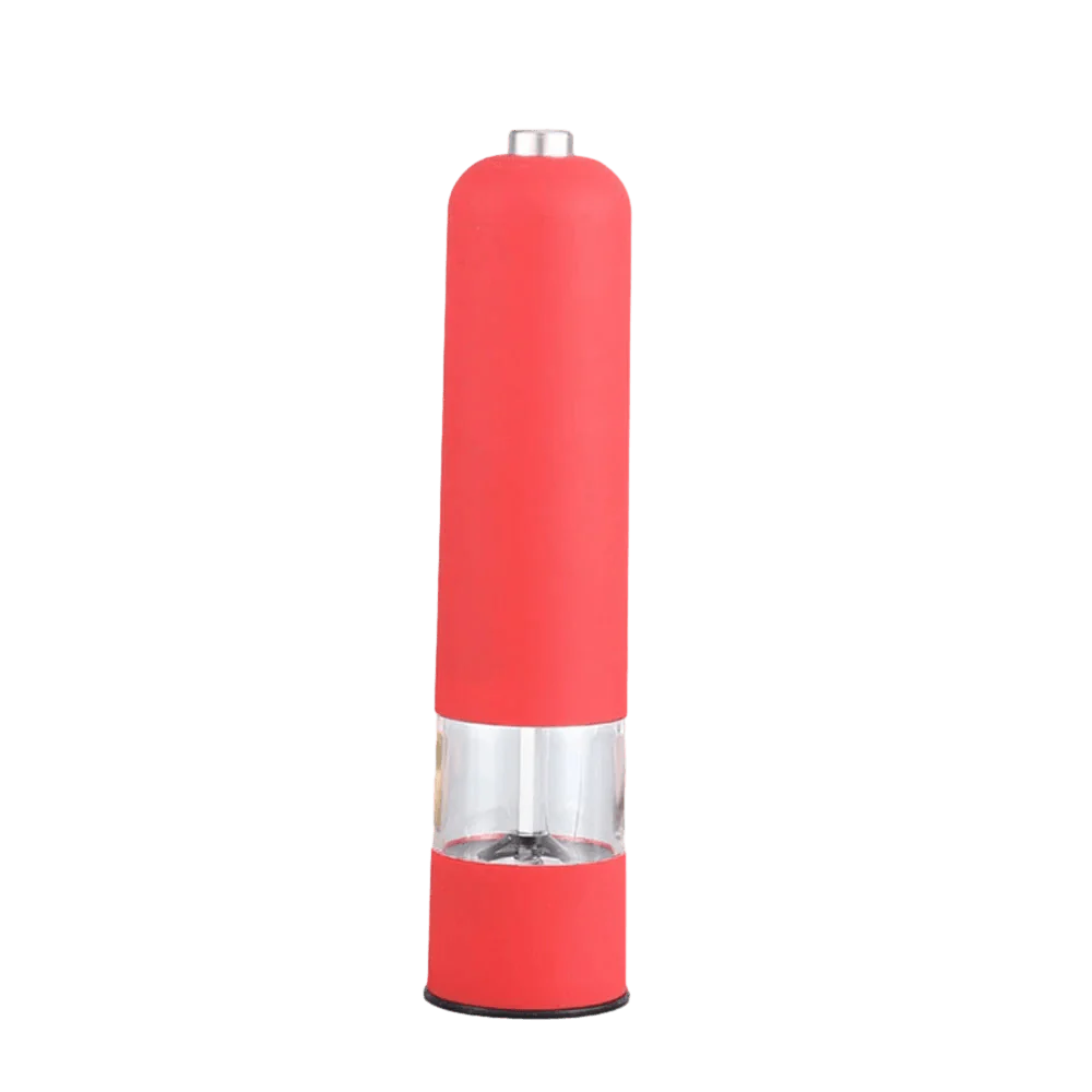 Product Image for Sandsberg | Kabelloser elektrischer Kräutermühle mit LED-Licht und anpassbarer Grobkörnigkeit, Rotes Rundoberteil
