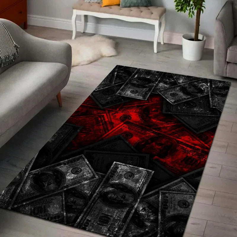 Product Image for Teppich Teppich für Zuhause Wohnzimmer Kinder Schlafzimmer Sofa Fußmatte Dekor, rutschfeste Bodenmatte Chinesischer Tai Chi Yin Yang Anime Dunkler 