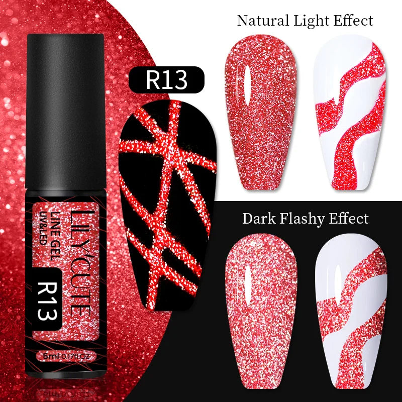Product Image for Sandsberg |5ml Linie Nagelkunstlack Liner Stift Gel mit Pinsel Vernis Semi Permanent Gel Nagellack Drahtziehlinie Nagelkunstwerkzeug, 54152-7