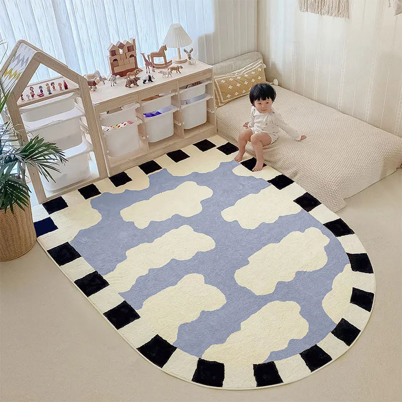 Product Image for Sandsberg | Bogenwolke Wohnzimmerteppich Süßer Kinderzimmerteppich Flauschig Weich Spielzimmer Alfombra Übergroß Cartoon Tapis Tapete Teppich, 2 / 