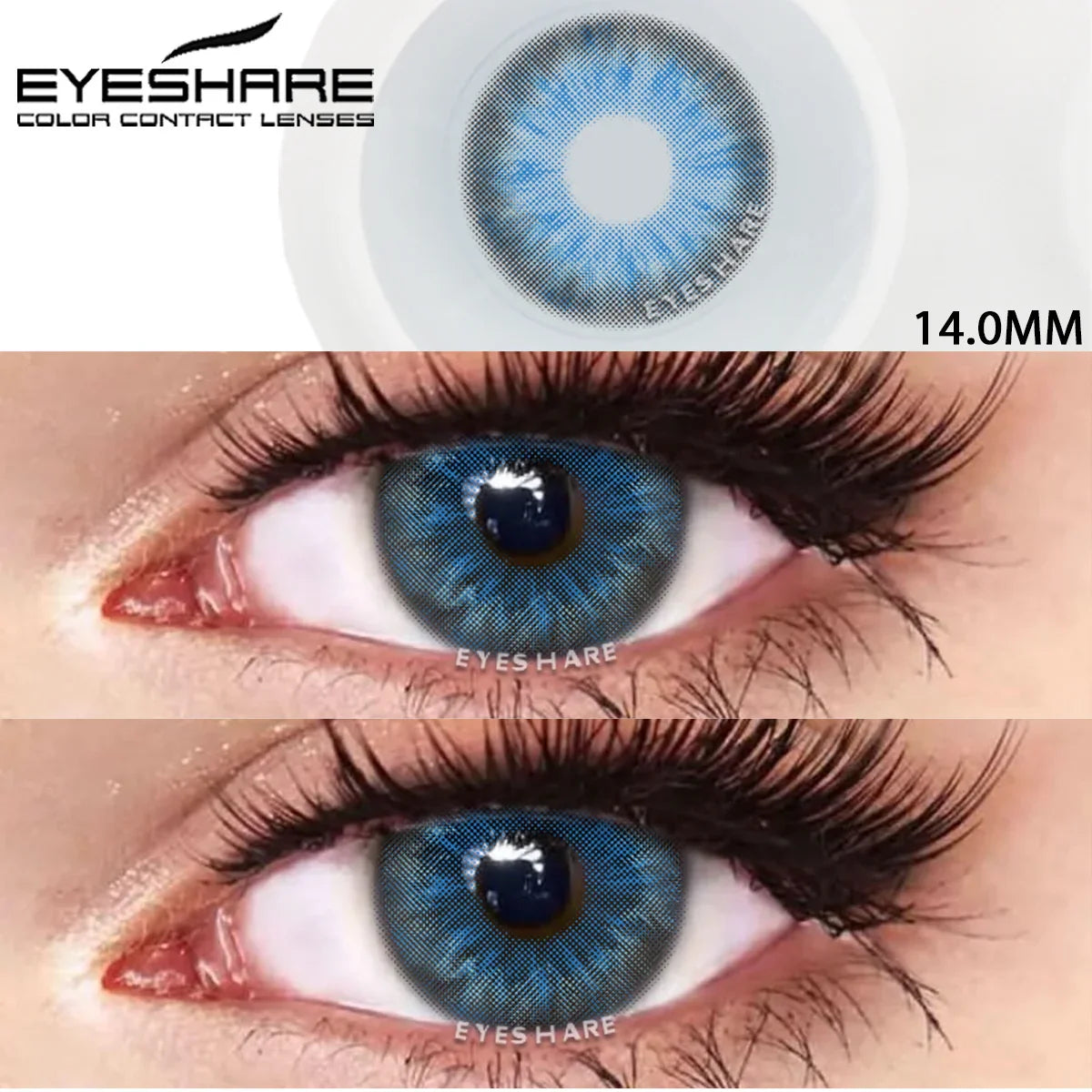 Product Image for Sandsberg | 1 Paar Farblinsen für Augen Blaue Augenfarblinsen Natürliche gefärbte Pupillen für Augen Grüne Linsen Augen-Kontakte, MIKI-BLAU