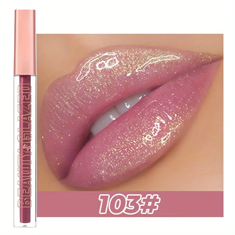 Product Image for Sandsberg | Flüssiger Lippenstift Chewy Golden Metallic Lip Gloss Schimmer Textur Golden Bling Glitzer Lippenstift Geeignetes Make-up Gesichtsmalerei,