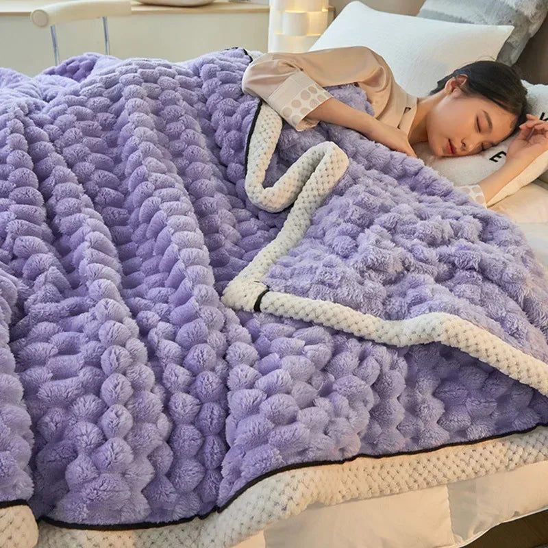 Product Image for Ultra Plush Kieselstrukturierte Decke, Taro lila / 120x200cm