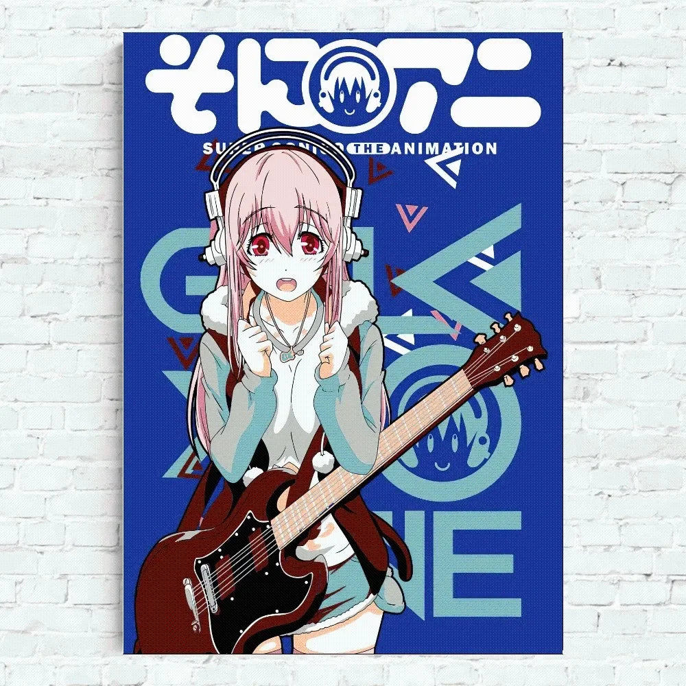 Product Image for Super Sonico Anime Poster Home Office Wand Schlafzimmer Wohnzimmer Küche Dekoration Malerei, z6 / 21X30cm