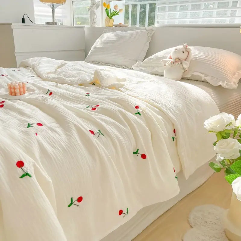 Product Image for Sandsberg | Korean Ins Cool Blanket Quilt für den Sommer weich und hautfreundlich kühl im Sommer für Mädchen für Babys doppelte Klimaanlagendecke, 