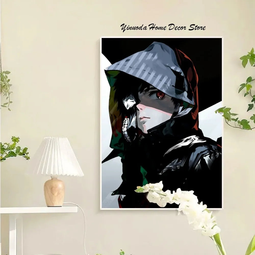 Product Image for Tokyo Ghoul Anime Poster Wandkunst Wohnkultur Raumdekoration Digitale Malerei Wohnzimmer Restaurant Küchenkunst, HEI-5 / 21x30cm ohne Rahmen