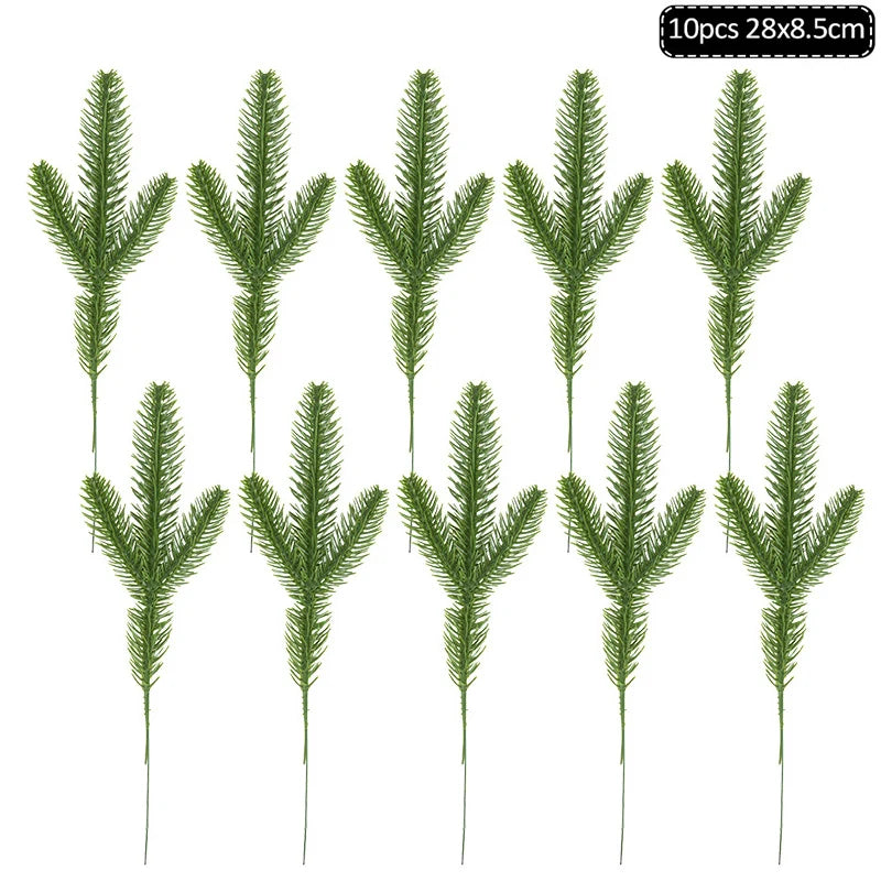 Product Image for Sandsberg 1Pack Weihnachtskiefernadeln Zweige Kunstpflanze Weihnachtsbaum Ornament Dekorationen für Zuhause DIY Kranz Geschenkkarton Hochzeitsblumen, 