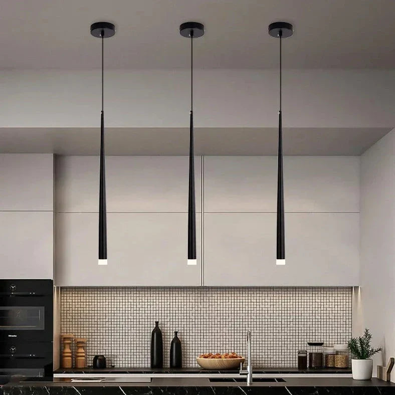 Product Image for Sleek Drop Pendant Light, Schwarz / 3000K Warmweiß