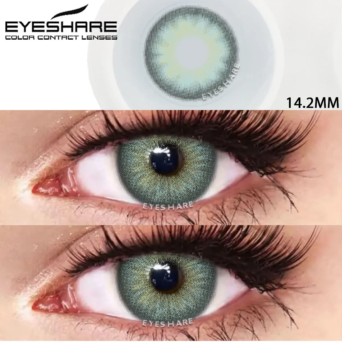 Product Image for Sandsberg | Bunte Kontaktlinsen für Augen 1 Paar Große Augenlinsen Schwarze Augenlinse Natürlicher Look Linsen Jährliche Farbkosmetik Augenlinse, WUSU