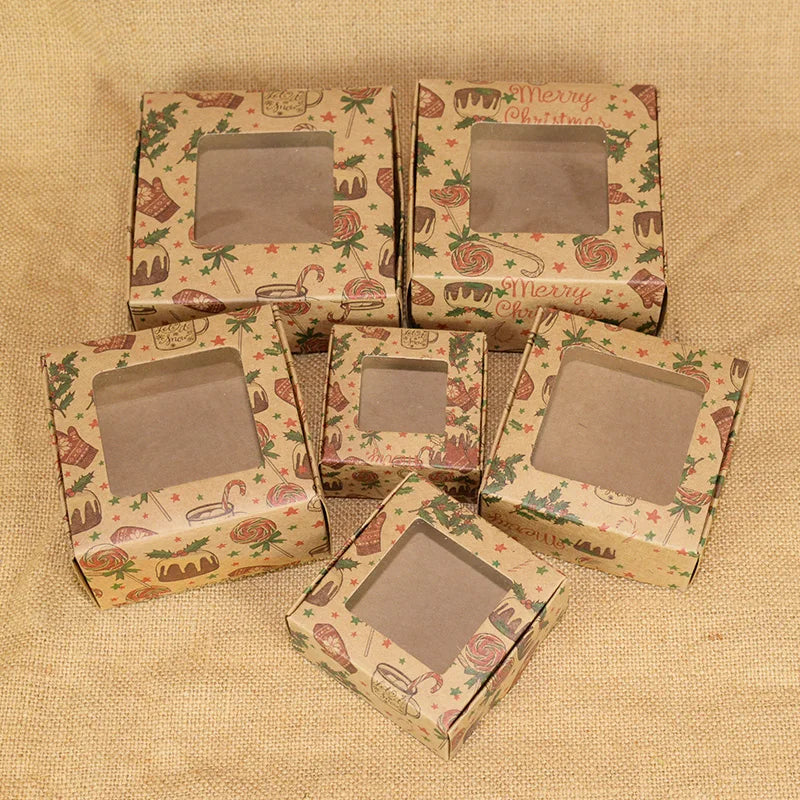 Product Image for Sandsberg 6pcs Kraftpapier Geschenkschachtel Marmorierung Stil DIY Handgemachte Süßigkeiten Schokolade Verpackung Geburtstagsfeier Hochzeit Dekoration