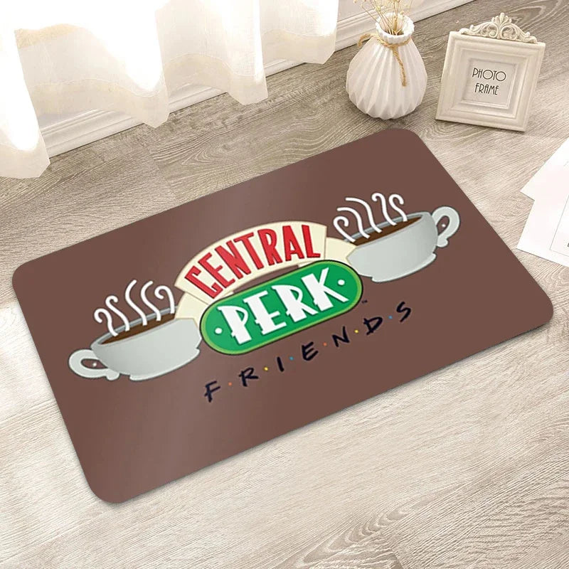 Product Image for Willkommen Teppich Freunde TV waschbare rutschfeste Teppich Boden Bad Teppiche Flur Balkon Schlafzimmer Badezimmer Teppiche Küche Matte Haus Dekor, 
