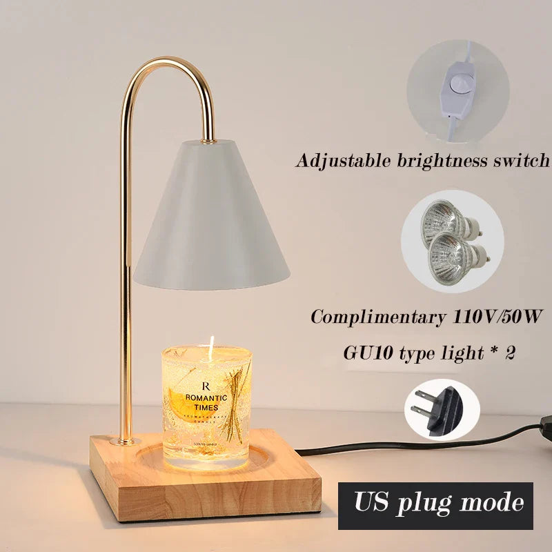 Product Image for Tischleuchte Lampenkerzenwärmerlampe Aromatherapie Retro Wachsschmelzlampen mit Timer Weihnachten Moderne Dekoration Kerzen-Stimmungslicht, US-Stecker