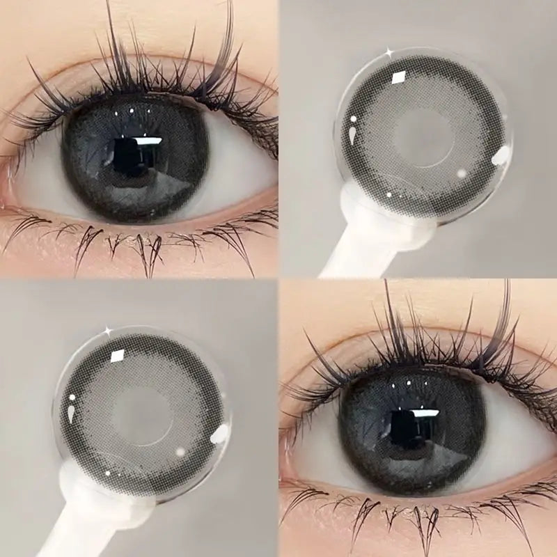 Product Image for Sandsberg | 1Pair 0 bis -8,00 Grad Farbige Kontaktlinsen für Augen mit Dioptrien Graue Linsen Mode Linse Weich Natürliche Schönheit Pupille, Chuanzi 