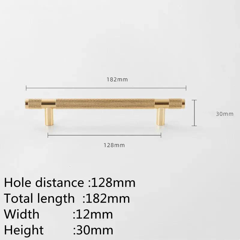 Product Image for Sandsberg | Verfijnde Zwarte en Gouden Aluminium Kast Hardware Collectie, 5086 goud 128mm