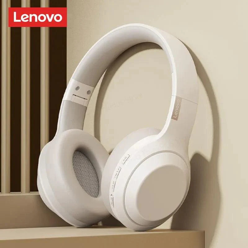 Product Image for Sandsberg | Lenovo TH10 Kabellose ANC Stereo Kopfhörer mit kraftvollem Bass und schweißresistenter Design, Beige