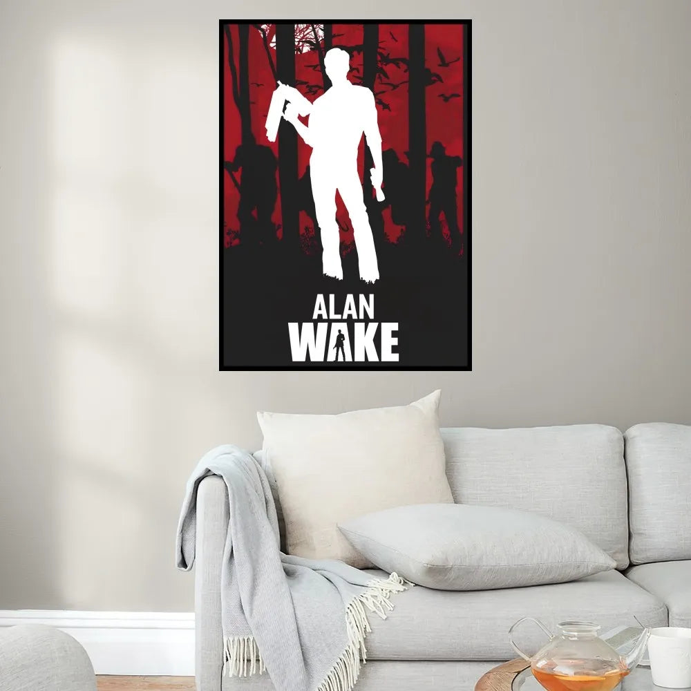 Product Image for Spiel Alan W-Wake 2 Poster Drucke Wandmalerei Schlafzimmer Wohnzimmer Dekoration Büro Klein, z3 / 57X90cm