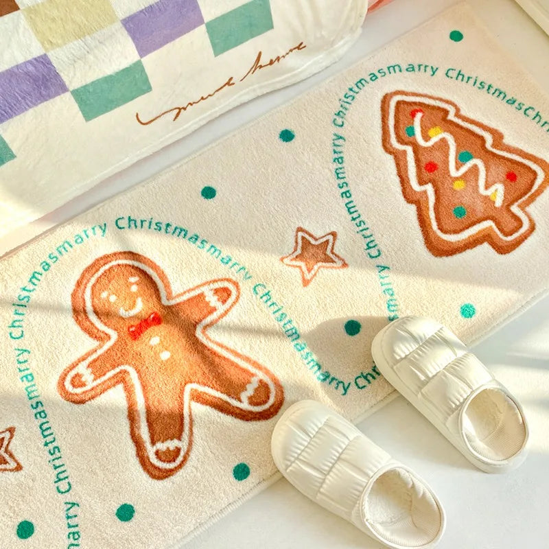 Product Image for Sandsberg Weihnachts-teppich Schlafzimmer Nachttisch-teppiche Feiertags Cartoon weich flauschig bequem Imitat Cashmere teppich Balkon langer 