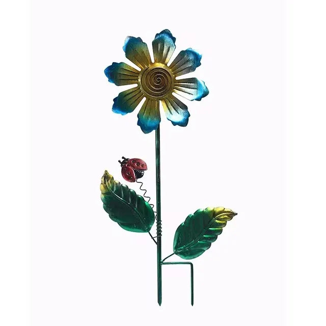 Product Image for Sandsberg | Outdoor Garten Metall Blumen Kunst Boden Einlage Dekorative Pflanzen Skulptur Für Garten Innenhof Rasen Boden Dekor Ornament, C