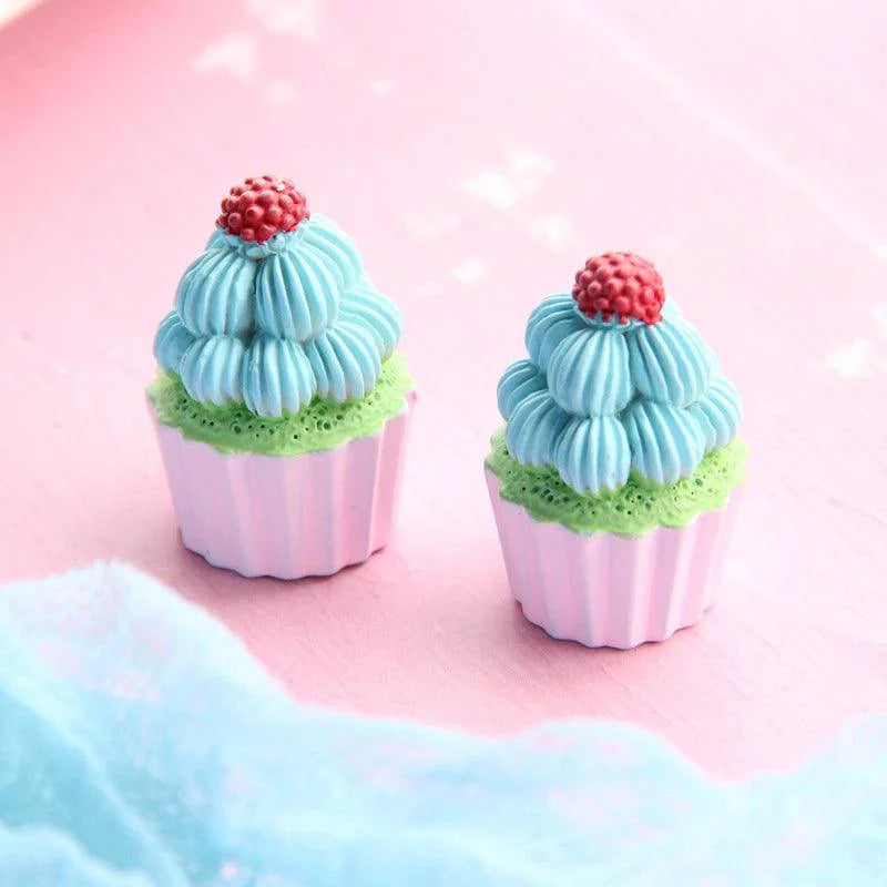 Product Image for Sandsberg | Kawaii 5-delige Miniatuur Aardbei Hart & Ster Hars Cupcake Maakset, Doppelrahmrosa
