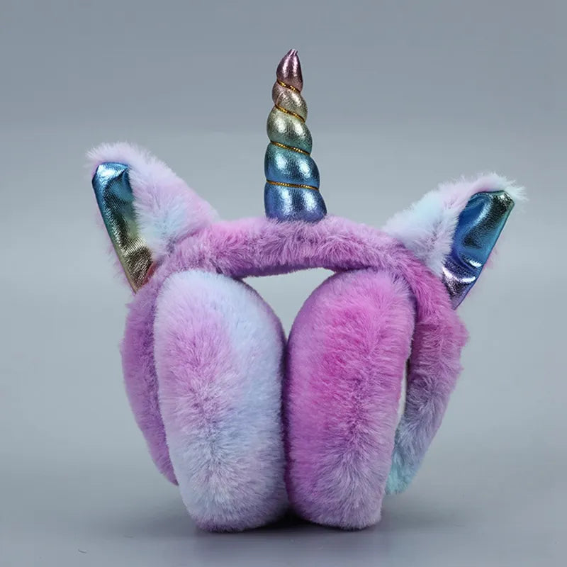 Product Image for Sandsberg | Kinder Einhorn Plüsch Ohrenwärmer, pink/weiß