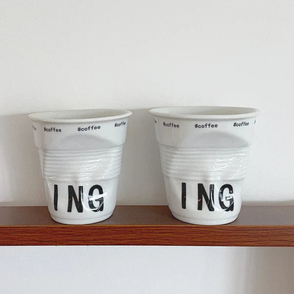 Product Image for Tasse, Mit Buchstaben Druck - 2 Tassen / 200ml