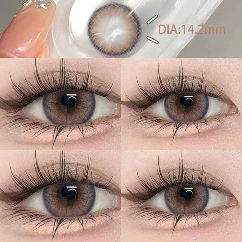 Product Image for Sandsberg | 2-teilig Jährliche Farbigen Linsen Für Augen mit Dioptrien Myopie Augen Schönheit Pupille Neu Natur Student Farbkosmetik Blau, Pfanne pink