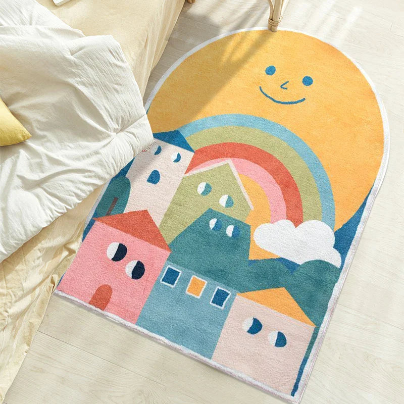 Product Image for Sandsberg | Bogenwolke Wohnzimmerteppich Süßer Kinderzimmerteppich Flauschig Weich Spielzimmer Alfombra Übergroß Cartoon Tapis Tapete Teppich, 3 / 