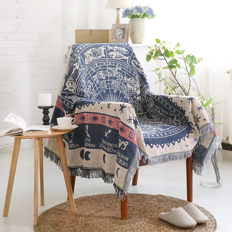 Product Image for Sandsberg | Textile City Nordic Warm Throw Blanket Weiß Konstellation Moderne Einfachheit Dicke Sofaüberwurf Mehr Größen Hochwertige Bettdecke, Weißes