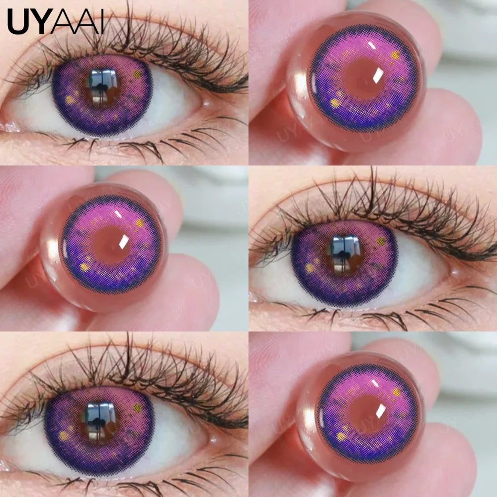 Product Image for Sandsberg | Halloween Cosplay Farbige Kontaktlinsen für die Augen Anime Lila Linsen y2k Augenlinsen Anime Zubehör für Hoshino, Cardcaptor Lila / 0